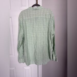Tommy Bahama Mint Green Plaid Shirt